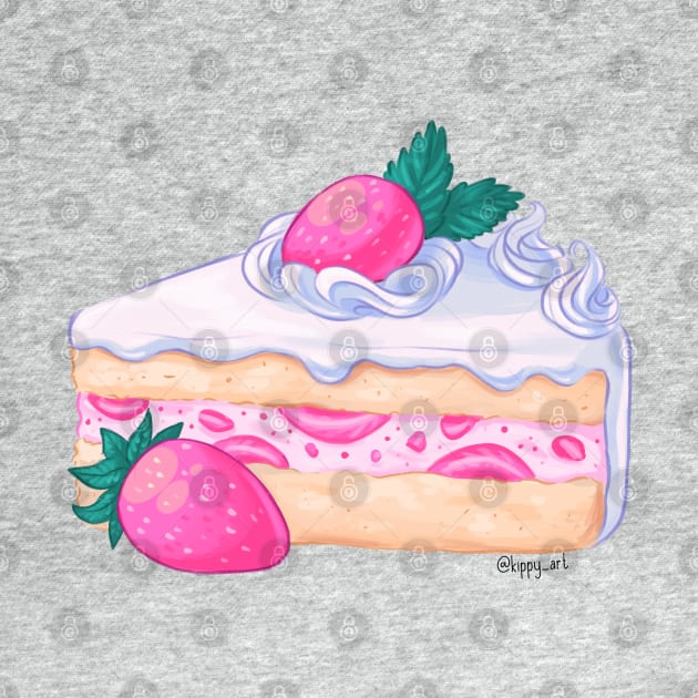 Strawberry Cake by Kippy Art